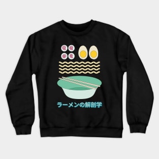 Kawaii Japanese Ramen Anatomy Anime Crewneck Sweatshirt